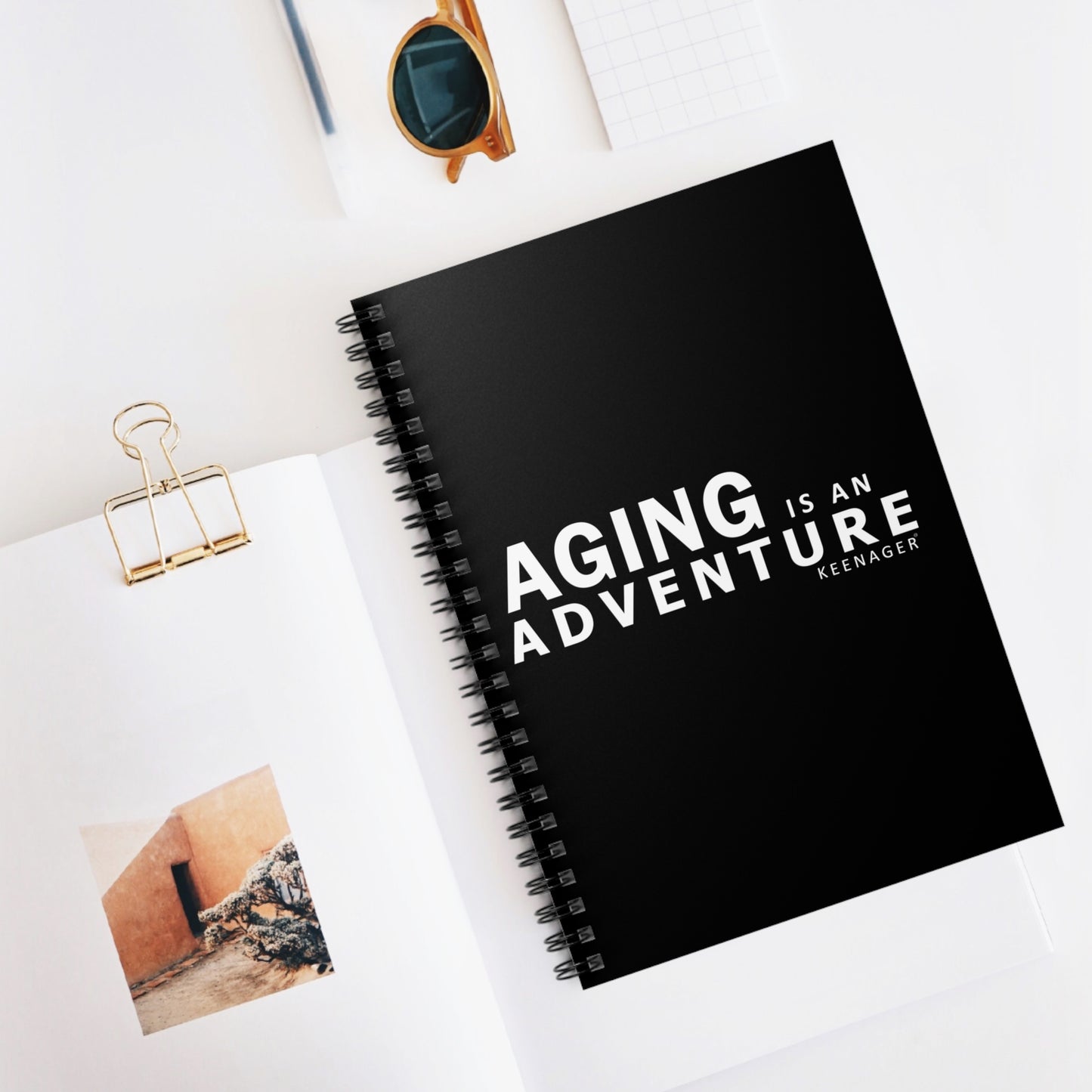 Aging Is an Adventure – Spiral Notebook (Keenager)
