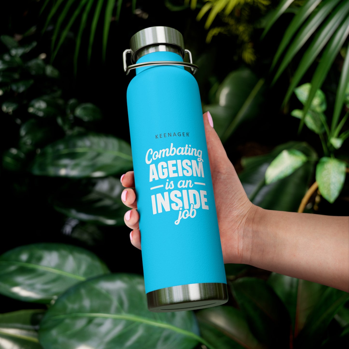 Combating Ageism Is an Inside Job – 22oz Insulated Water Bottle (Keenager)