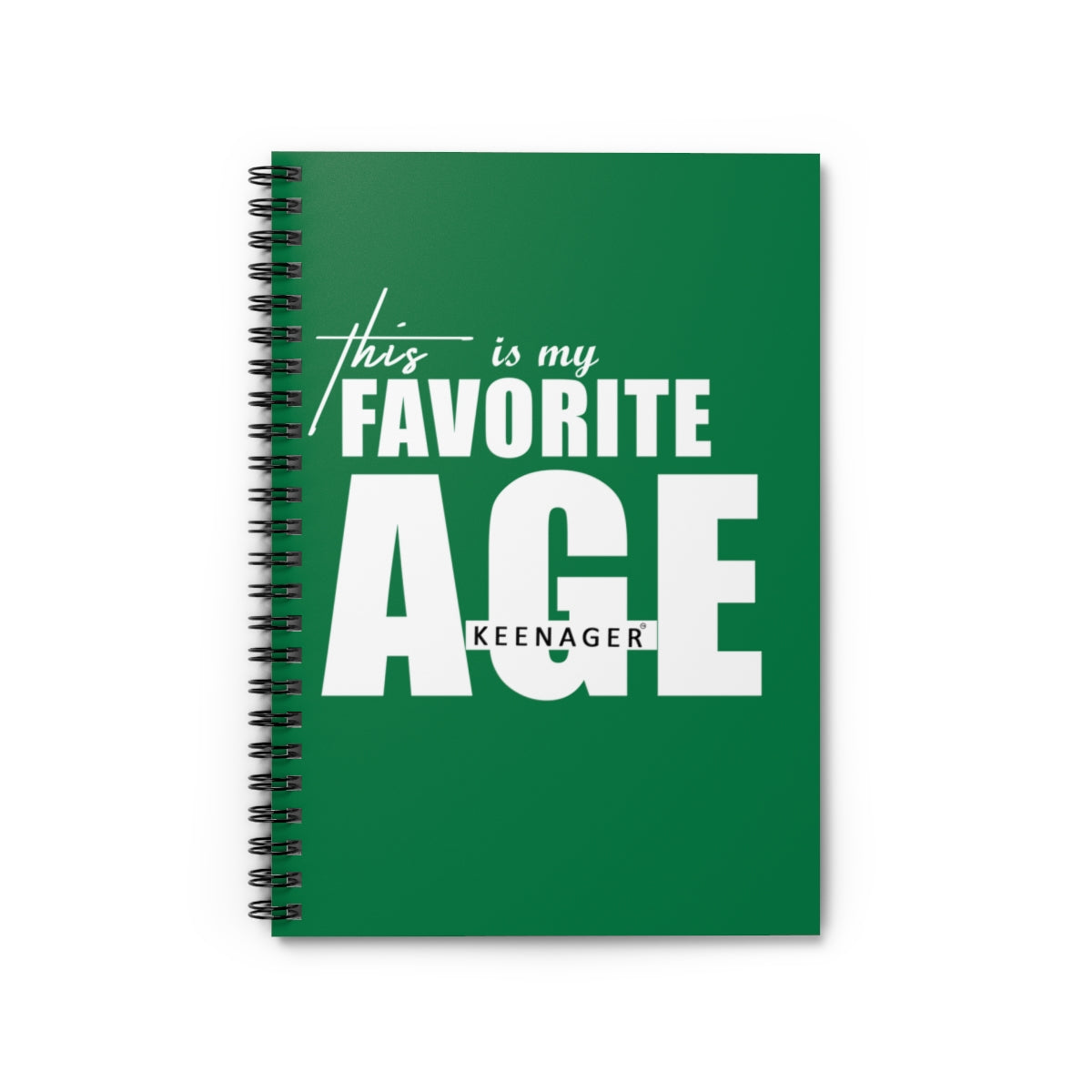 This Is My Favorite Age – Spiral Notebook (Keenager)