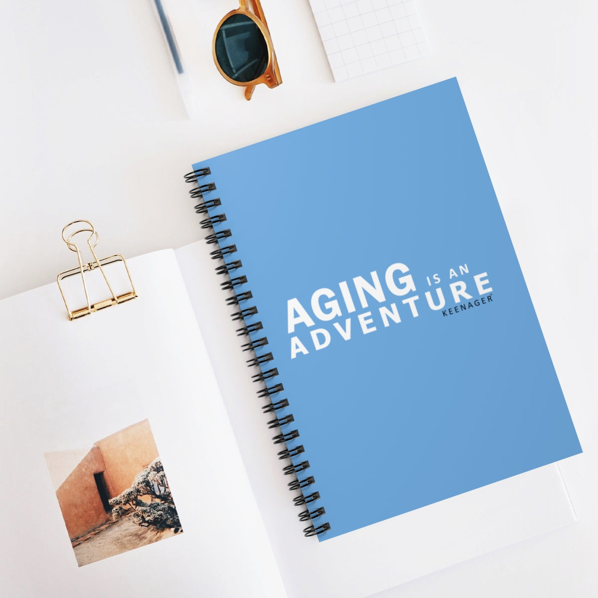 Aging Is an Adventure – Spiral Notebook (Keenager)