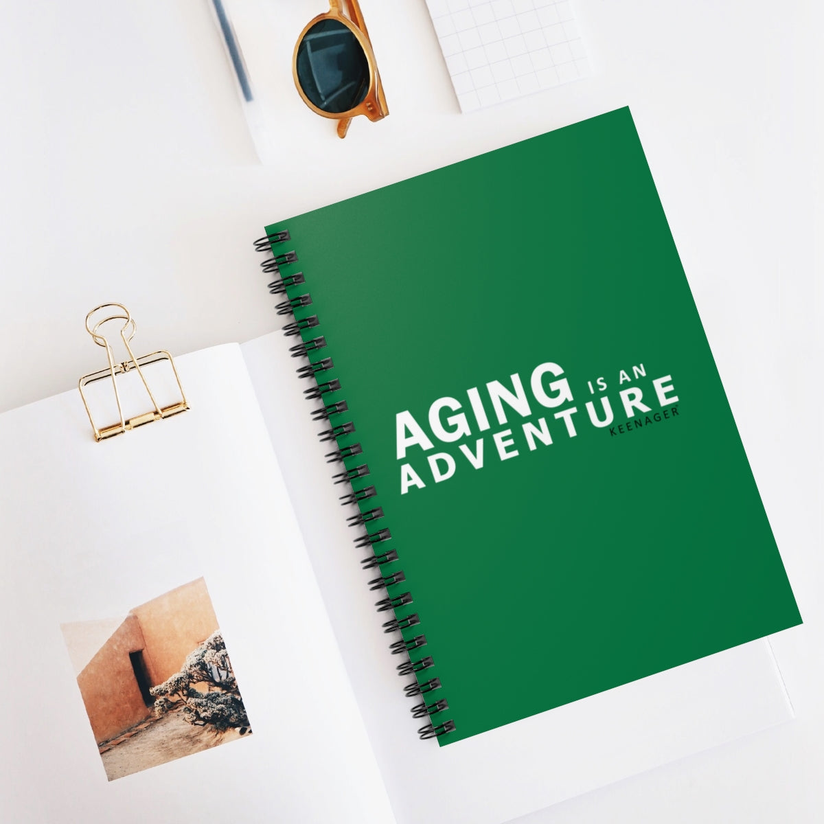 Aging Is an Adventure – Spiral Notebook (Keenager)