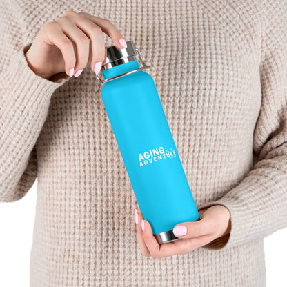 Aging Is an Adventure – 22oz Insulated Water Bottle (Keenager)
