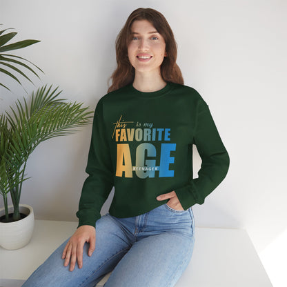 This is My Favorite Age – Colorful Statement Sweatshirt