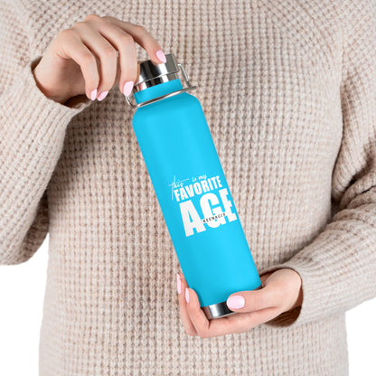This Is My Favorite Age – 22oz Insulated Water Bottle (Keenager)