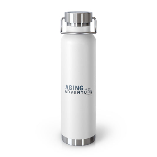 Aging Is an Adventure – 22oz Insulated Water Bottle (Keenager)