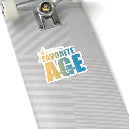 This Is My Favorite Age – Vibrant Keenager Sticker