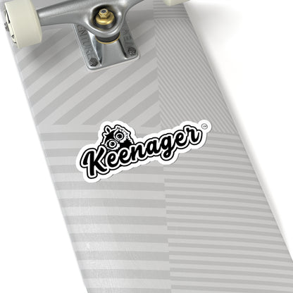 Keenager – A Bold Sticker Celebrating the Joy of Aging!