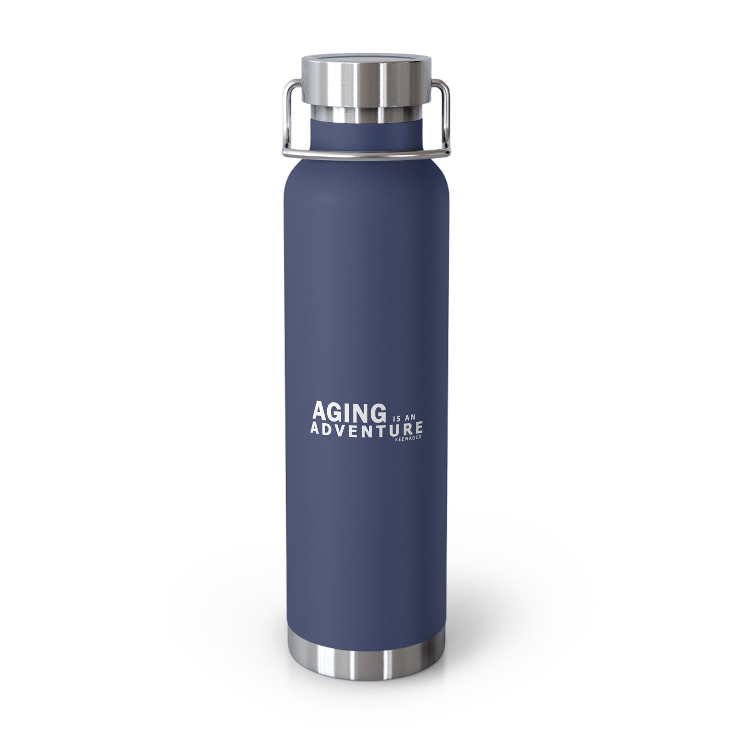 Aging Is an Adventure – 22oz Insulated Water Bottle (Keenager)