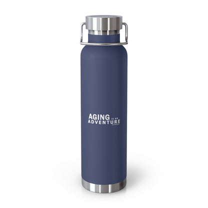 Aging Is an Adventure – 22oz Insulated Water Bottle (Keenager)