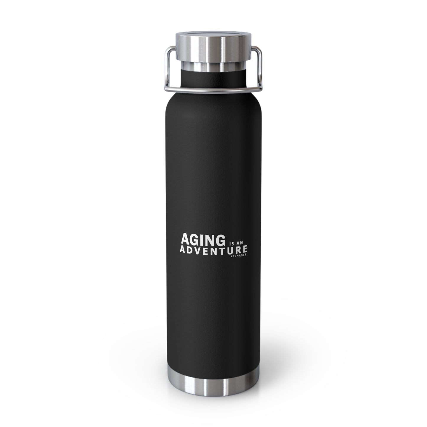 Aging Is an Adventure – 22oz Insulated Water Bottle (Keenager)