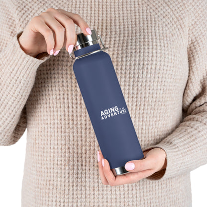 Aging Is an Adventure – 22oz Insulated Water Bottle (Keenager)