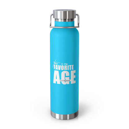 This Is My Favorite Age – 22oz Insulated Water Bottle (Keenager)